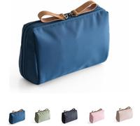 Streamline Streamline Travel Makeup Pouch, Lipstick Makeup Bag, Portable Mini Waterproof Pouch for Daily Storage Organize (Blue)