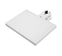 Streamlined - Bandeja de soporte de micrófono con soporte para teléfono para configuración de actuación en vivo (blanco)