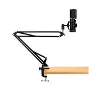 Streamplify MIC ARM Micrófono de Estudio Cardioide RGB con Brazo de Montaje Negro
