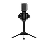 streamplify Mic Arm Microfono Streaming con Trípode - Micrófono PC USB Incluye Pie de Microfono - Modos de iluminación RGB - Captación cardioide