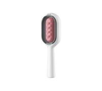 STREAMVOY Cortaúñas para mascotas para gatos y perros pequeños, protector de seguridad ajustable con luz LED, borde de empuje, mini cortaúñas y peine de agua (varios colores) (rosa, peine de inyección
