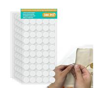 streeHerjjkeA1 300 piezas de puntos adhesivos de doble lado,double sided sticky dots,adhesivo removible cinta multipropósito,sin Marcas Puntos Pegamento para oficina,Fiesta-20×0.5mm