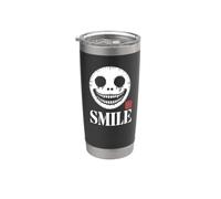 Streepy Smile Skull Gothic Japanese Streetwear Astro Goth Vaso térmico de acero inoxidable de doble pared