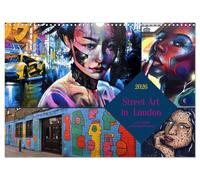 Street Art in London - cool, stylisch und hochprofessionell (Wandkalender 2026 DIN A3 quer), CALVENDO Monatskalender: Bunt, vielfältig, plakativ und ... Eldorado für Liebhaber und Künstler der Szene