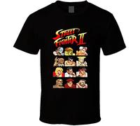 Street Fighter 2 Characters Cool Video Game Retro T Tshirts Camisetas y Tops(XX-Large)