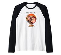 Street Fighter Oficial Arcade Fighting Juego | PAPL3795 Camiseta Manga Raglan