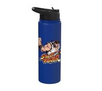 Street Fighter Oficial Arcade Fighting Juego | PAPL3801 Stainless Steel Insulated Water Bottle