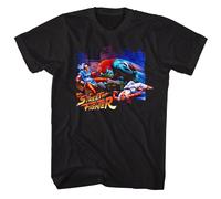 Street Fighter Pelea De Calle Manga Corta Camiseta Hombre Algodón Negra