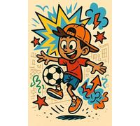 Street Football - Notizbuch für junge Fußballer: Für Jungs von 7-12 Jahren | Perfekt für Schule, Training & Alltag