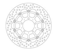 Street Front Halo Floating Brake Disk for optimal cooling and resistance -...