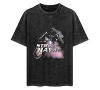 Street Hawk Movie Men's T-Shirt Unisex Black Cotton Hip Hop Print tee Shirts 3XL