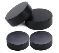 Street Hockey Training Balls - 4 Pack Official Regulation Size Practice Equipment, 3 Inch Diameter 1 Thickness | For Indoor Sports Drills And Skill Use, Hockey Training Balls, Indoor Equipment