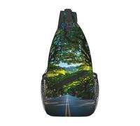 Street In The Early Morning - Bolsa cruzada de gran capacidad, elegante y duradera para viajes, actividades al aire libre