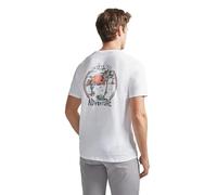 Street Monkey Camiseta con Estampado Personalizado a la Altura del Pecho y en la Espalda | Color: Blanco | Talla: M