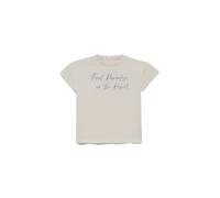 Street Monkey Camiseta de Manga Corta con Lettering Find Paradise in The Desert en Elegante Estilo manuscrito | Color: Beig | Talla: 4 años