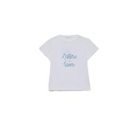 Street Monkey Camiseta de Manga Corta con Lettering Nature Lover en Estilo cursivo y Corte Holgado | Color: Chambré | Talla: 3 años