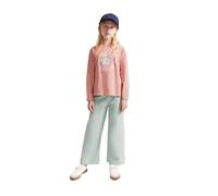 Street Monkey Camiseta de Manga Larga con Corte Holgado y Lettering con Estampado Divertido en el Pecho | Color: Maquillaje | Talla: 16 años