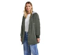 Street One 2005351 Chaqueta Larga con Capucha, Cypress Green, 36 Mujeres