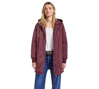 Street One 2005351 Chaqueta Larga con Capucha, Light Caoba Red, 42 Mujeres
