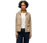 Street One 2117075 Chaqueta Jacquard Leo, Beige Arenado Melange, 46 Mujer