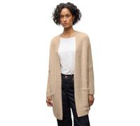 Street One 2515401 Cárdigan Largo de Hilo de Plumas, Beige Lijado, 48 para Mujer