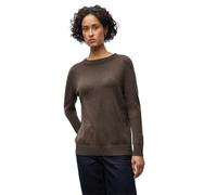 Street One 3015492 Jersey con Borde Enrollado, Dark Nomad Brown Mel, 44 para Mujer
