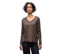 Street One 3015725 Cómodo Jersey con Cuello en V, Nomad Brown Mel, 46 para Mujer