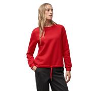 Street One 3017129 Sudadera con Detalle Acanalado, Racing Red, 48 para Mujer