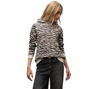 Street One 3017254 Sudadera con Capucha Estampada, Deep Roast Brown, 44 para Mujer