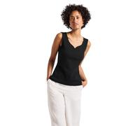 Street One 3226265 Top con Escote corazón, Negro, 44 Mujeres