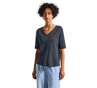STREET ONE 3226714 Camiseta con Cuello en V, Deepwater Blue, 38 Mujeres