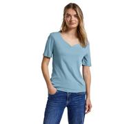 Street One 3227205 Camiseta con Escote corazón, Azul (Glacier Blue), 40 Mujeres
