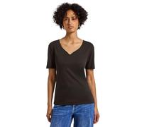 Street One 3227205 Camiseta con Escote corazón, Deep Roast Brown, 36 Mujeres