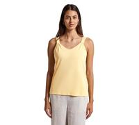 Street One 3227285 Top de Aspecto de Seda con Nudo, Buttercream Yellow, 38 Mujeres