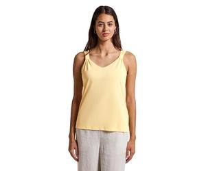 STREET ONE 3227285 Top de Aspecto de Seda con Nudo, Buttercream Yellow, 40 Mujeres