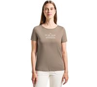 Street One 3227595 Camiseta con diseño de Palabras, marrón Corteza, 40 Mujeres