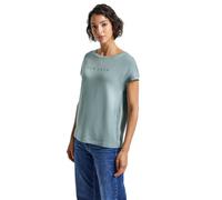 Street One 3227599 Camiseta con Detalles de Purpurina, Arona Blue, 42 Mujeres