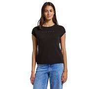 Street One 3227599 Camiseta con Detalles de Purpurina, Deep Roast Brown, 42 Mujeres