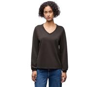 Street One 3227717 Camiseta de Aspecto de Seda, Deep Roast Brown, 46 Mujeres