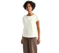 Street One 3227731 Camiseta con Palabra, Blanco Crudo, 44 Mujeres