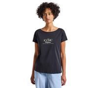 Street One 3227731 Camiseta con Palabra, Deepwater Blue, 44 Mujeres