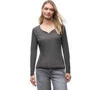 Street One 3228039 Camiseta con Escote corazón, Gris (Lead Grey), 40 para Mujer