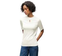 Street One 3228040 Camiseta con Detalle Cut-out, Blanco Sucio, 44 Mujeres