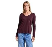 Street One 3228116 Camiseta de Manga Larga en Color Liso, Wildberry Red, 38 Mujeres