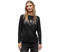 Street One 3229079 Camiseta con Cuello Barco, Negro, 44 Mujeres