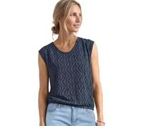 Street One 3231026 - Camiseta con Hombros caídos para Mujer con Dobladillo elástico (1 Unidad), Azul Ceniza, 42