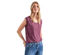 Street One 3231026 - Camiseta con Hombros caídos para Mujer con Dobladillo elástico (1 Unidad), Blush Berry, 48