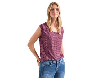 Street One 3231026 - Camiseta con Hombros caídos para Mujer con Dobladillo elástico (1 Unidad), Blush Berry, 44