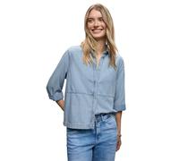 Street One 3411795 Blusa Denim, Light Blue Washed, 50 Mujer