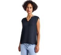 STREET ONE 3411801 Blusa Arrugada con Cinta, Deepwater Blue, 44 Mujeres